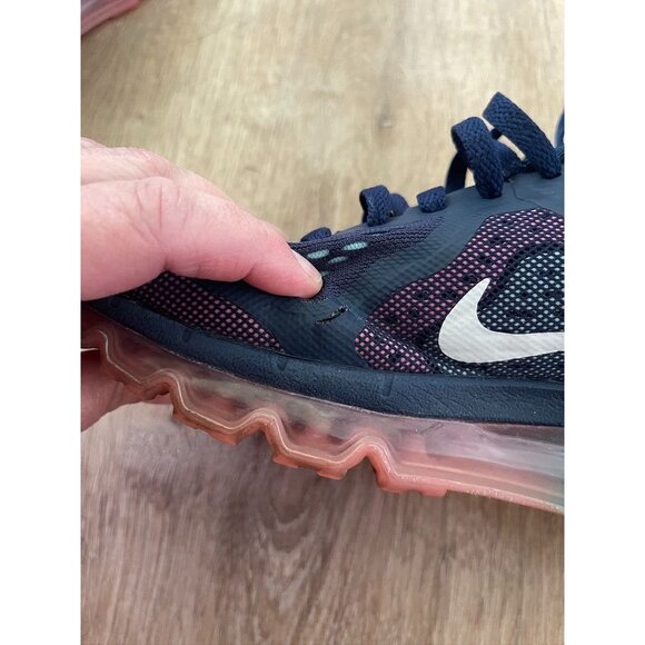EUC Nike Air Max 2013 Women's Midnight Navy Sail Pink - Picture 10 of 10